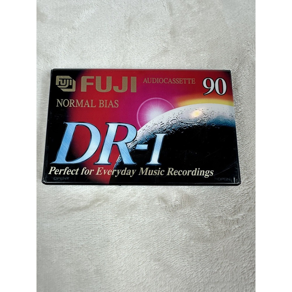 Fuji DR-I 90 Minute Type 1 Normal Bias Blank Audio Cassette Tape New Sealed